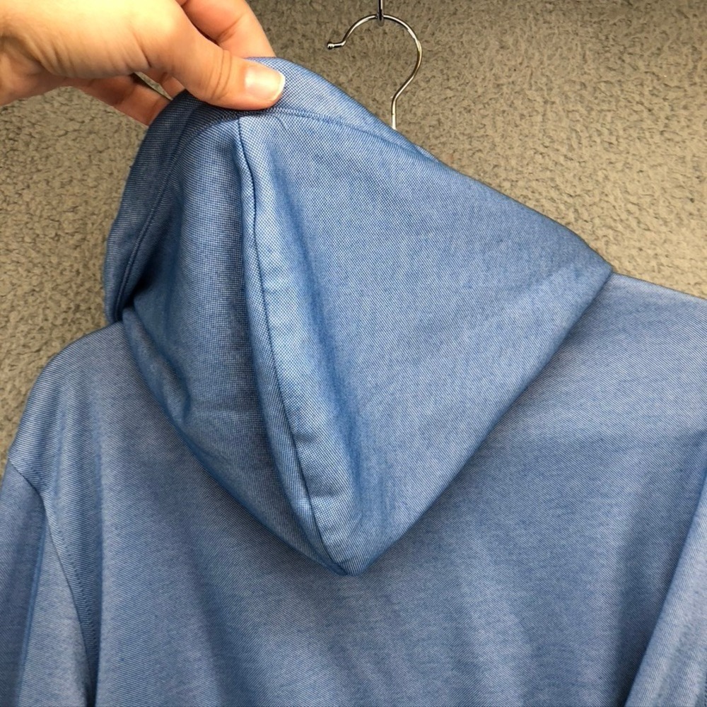 TailorByrd Hoodie Mens Large Adult Blue Modal Blend Long Sleeve Pullover Logo - Picture 8 of 10
